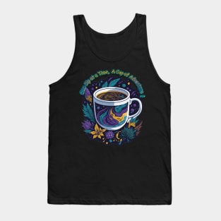 One Sip at a Time: A Cup of Adventure Tank Top